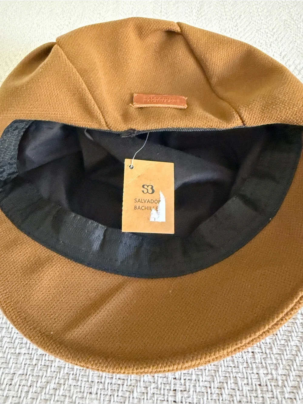 Salvador Bachiller Brown Wool Baker Women’s Beret